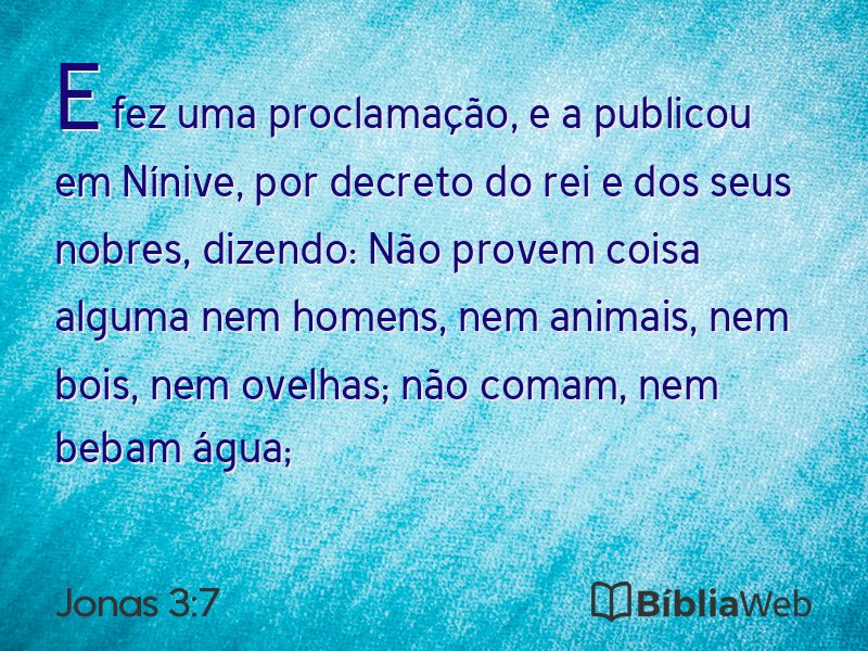 Jonas 3:7 em imagem para compartilhar