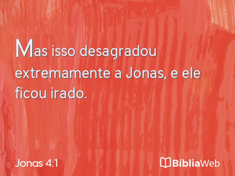 Jonas 4:1 em imagem para compartilhar