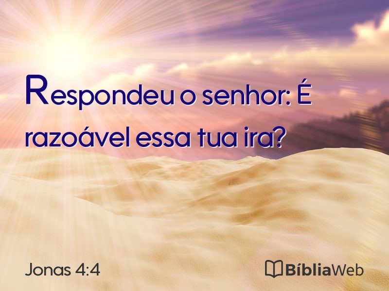 Jonas 4:4 em imagem para compartilhar