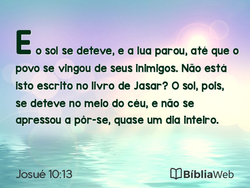 Josué 10:13 em imagem para compartilhar