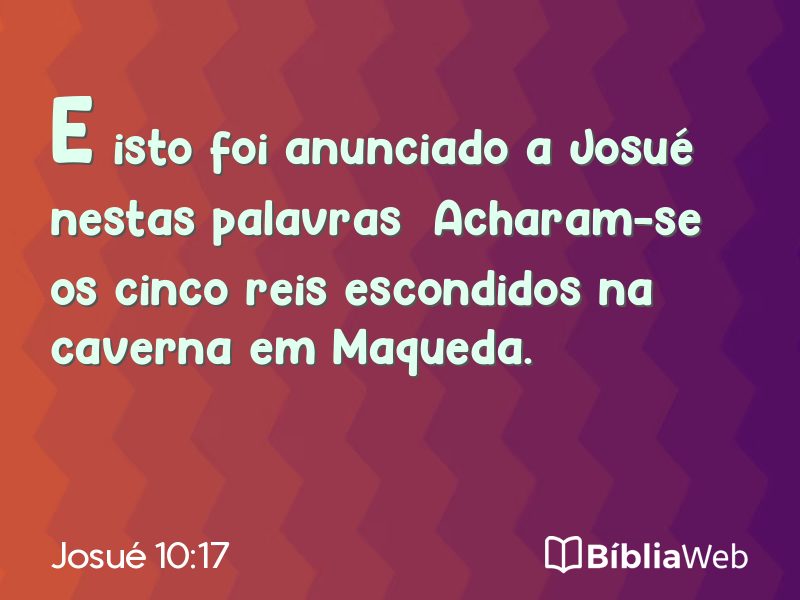 Josué 10:17 em imagem para compartilhar