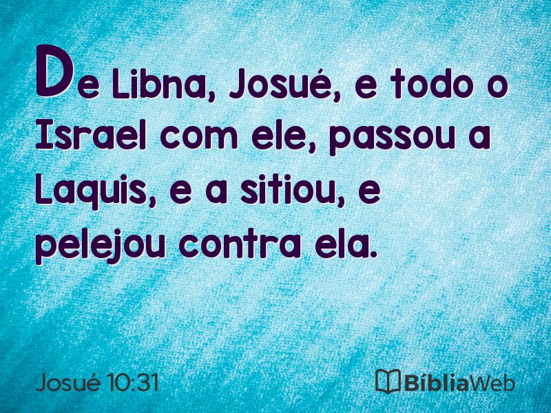 Josué 10:31 em imagem para compartilhar