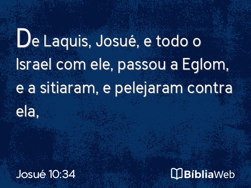 Josué 10:34 em imagem para compartilhar