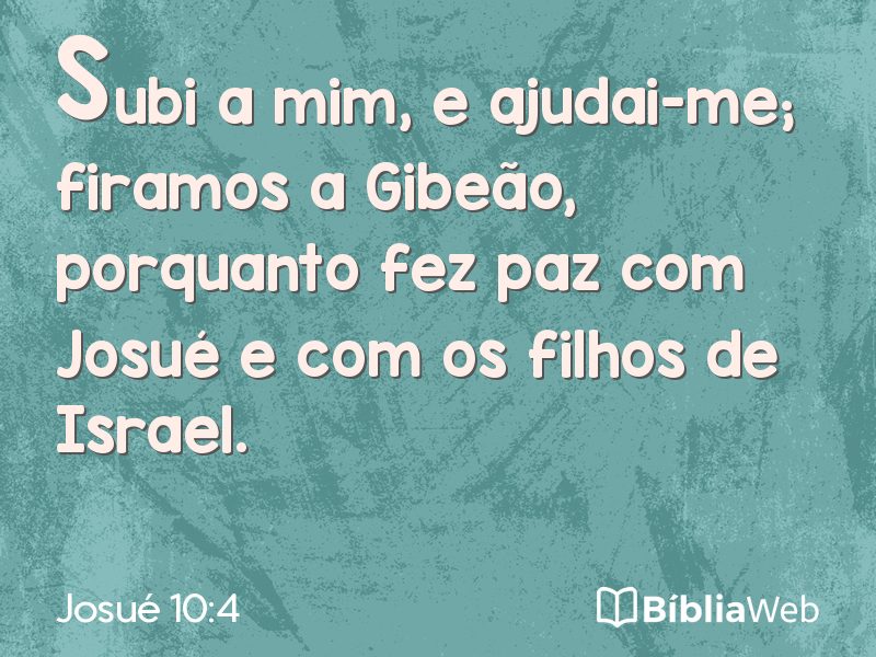 Josué 10:4 em imagem para compartilhar