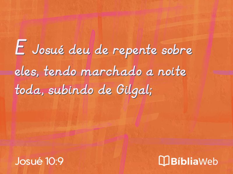 Josué 10:9 em imagem para compartilhar