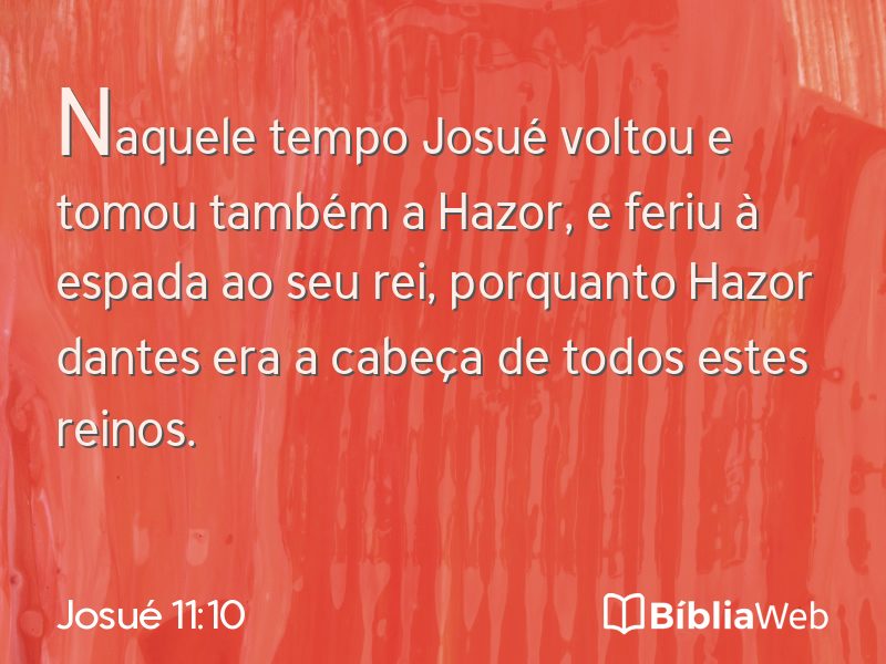 Josué 11:10 em imagem para compartilhar