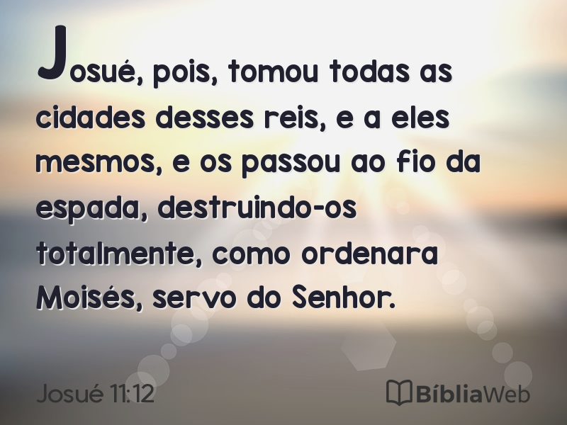 Josué 11:12 em imagem para compartilhar