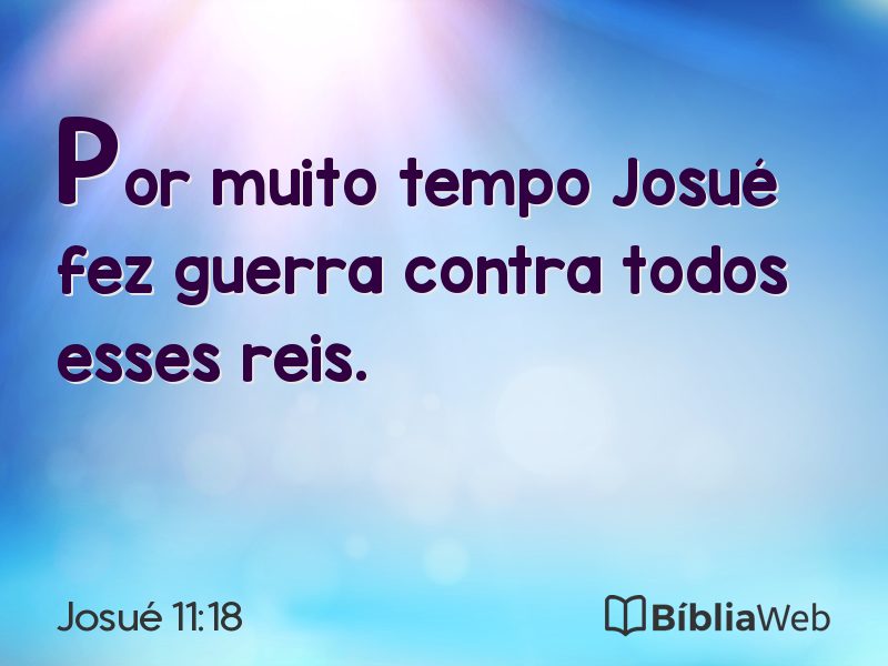 Josué 11:18 em imagem para compartilhar