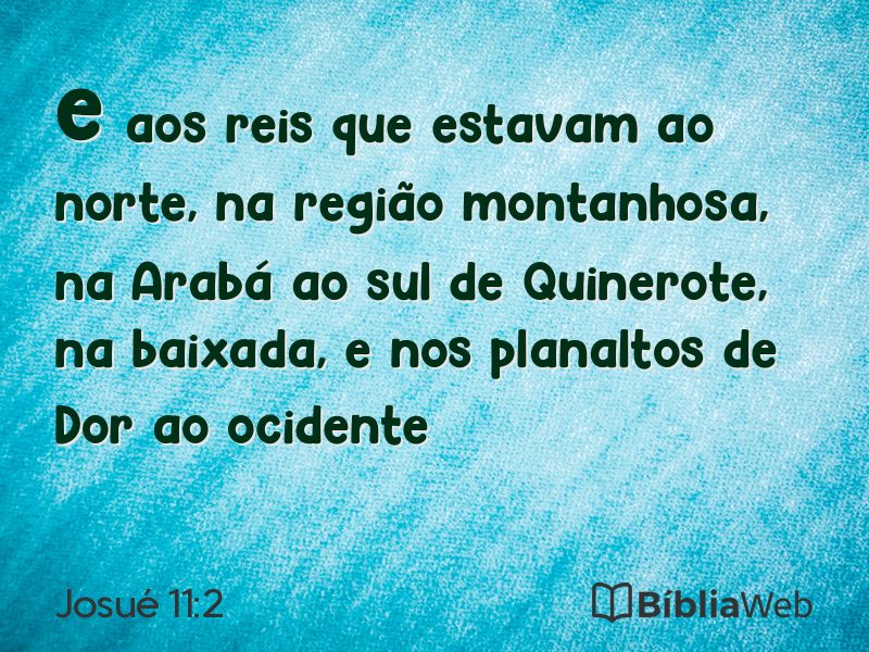 Josué 11:2 em imagem para compartilhar