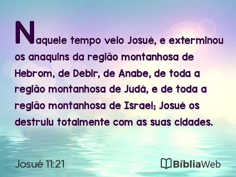 Josué 11:21 em imagem para compartilhar