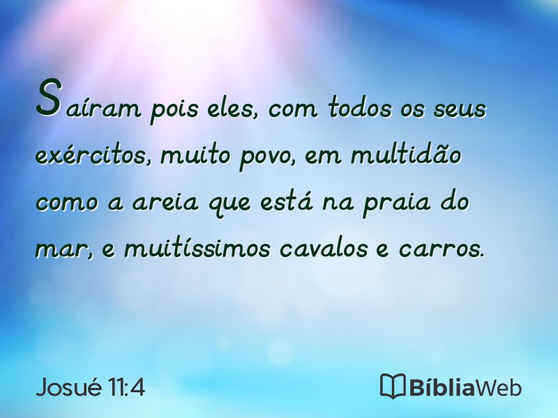 Josué 11:4 em imagem para compartilhar