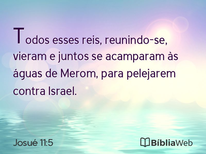Josué 11:5 em imagem para compartilhar