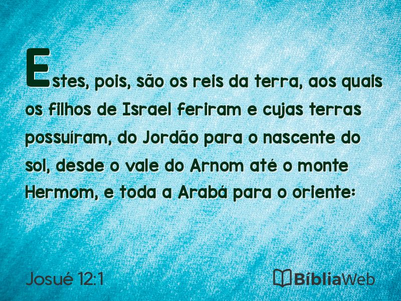 Josué 12:1 em imagem para compartilhar