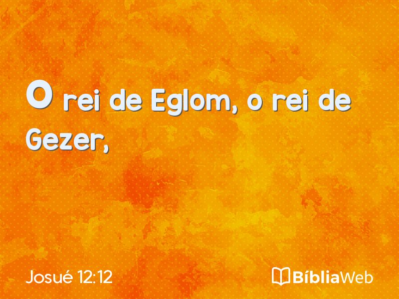 Josué 12:12 em imagem para compartilhar