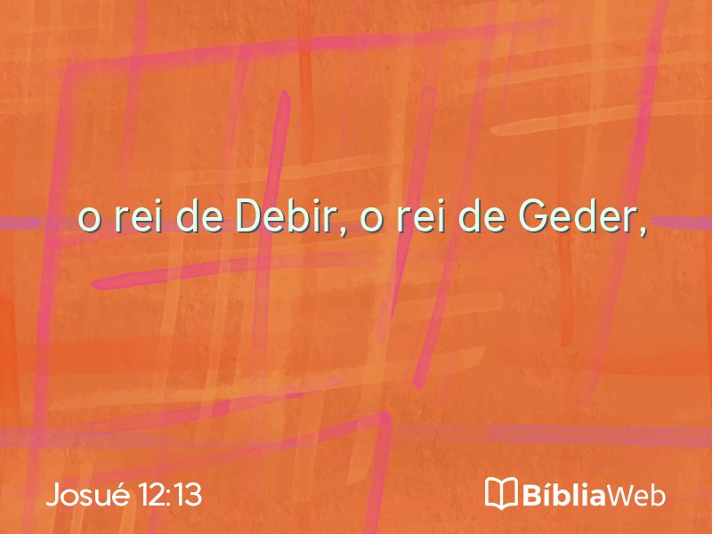 Josué 12:13 em imagem para compartilhar