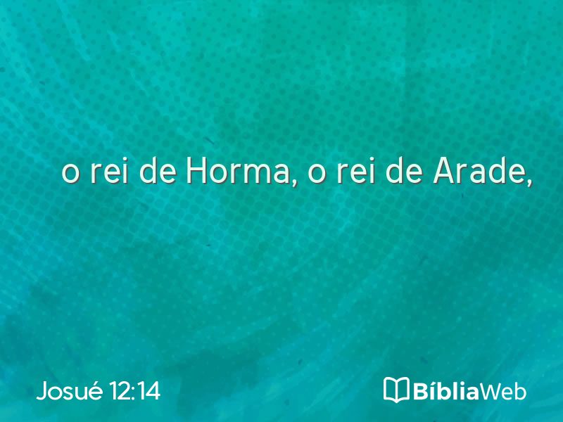 Josué 12:14 em imagem para compartilhar