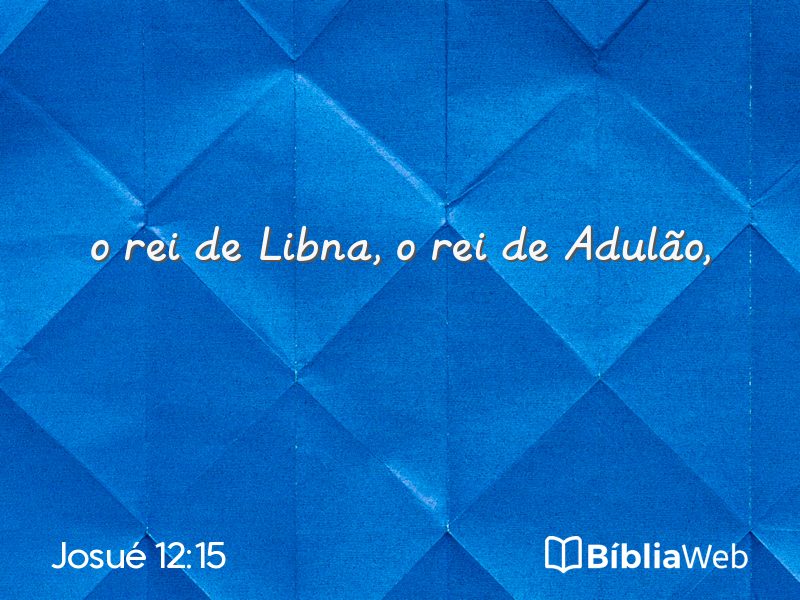 Josué 12:15 em imagem para compartilhar