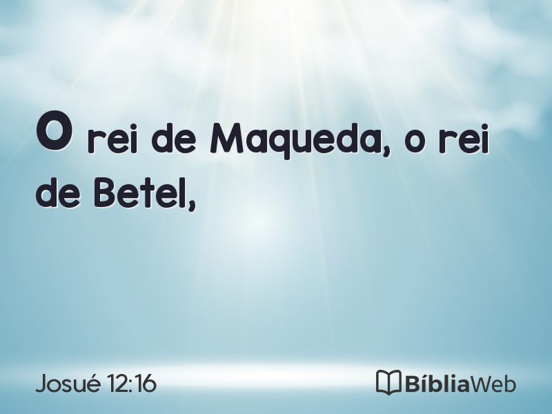 Josué 12:16 em imagem para compartilhar