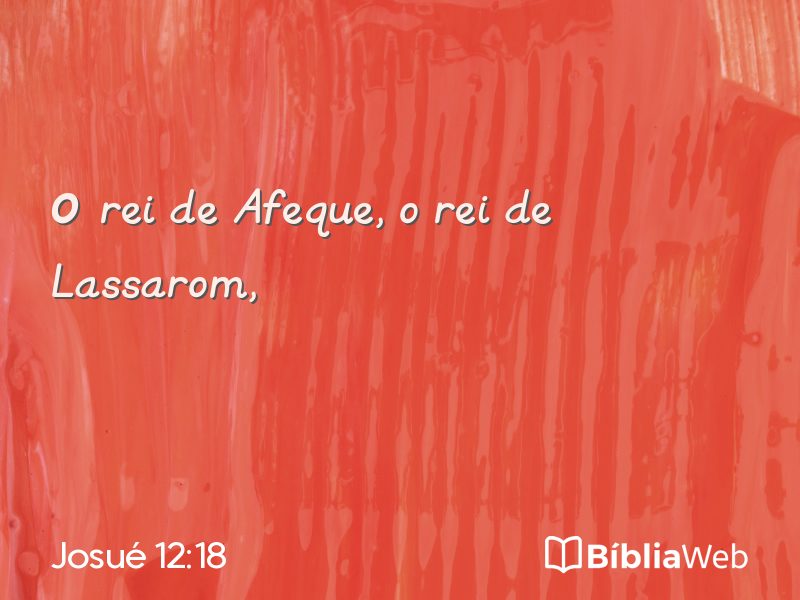 Josué 12:18 em imagem para compartilhar