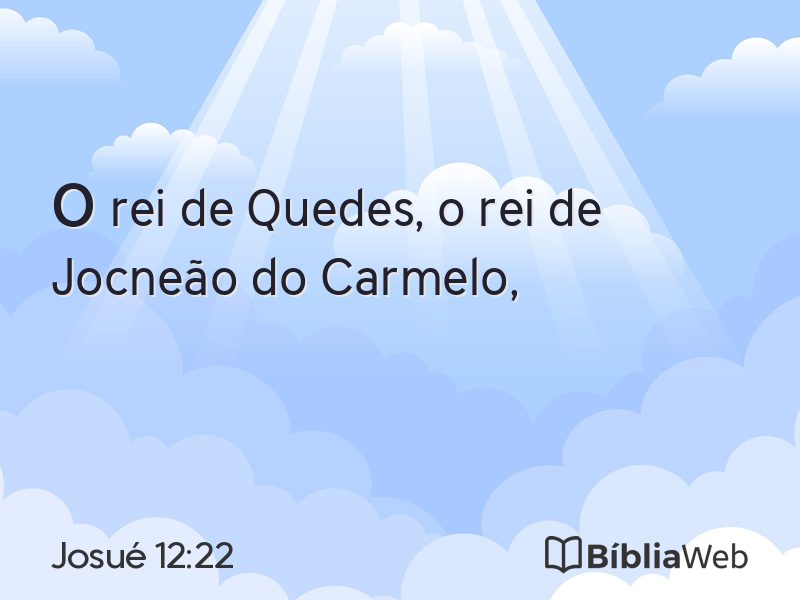 Josué 12:22 em imagem para compartilhar