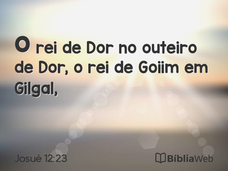 Josué 12:23 em imagem para compartilhar