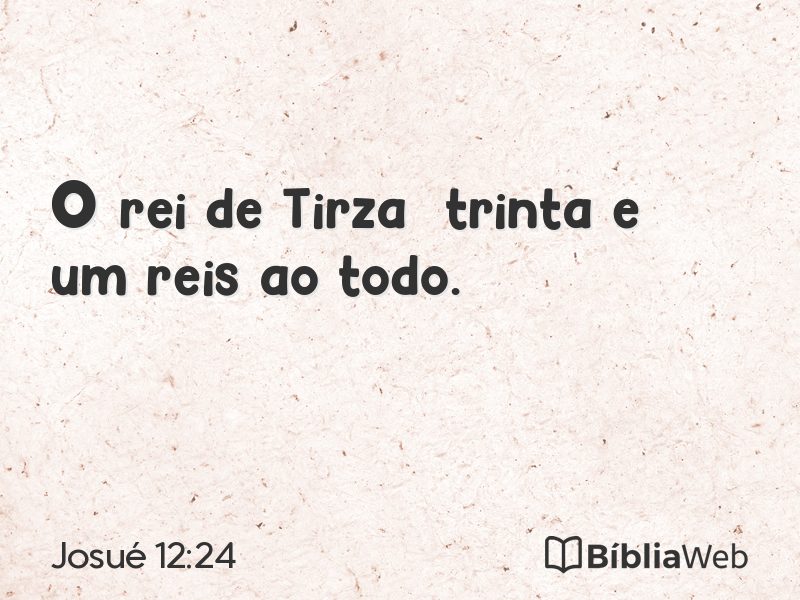 Josué 12:24 em imagem para compartilhar