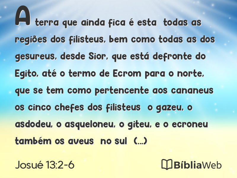 Josué 13:2-6 em imagem para compartilhar