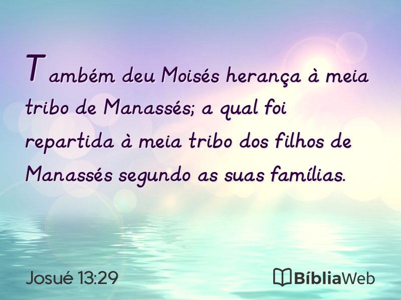 Josué 13:29 em imagem para compartilhar