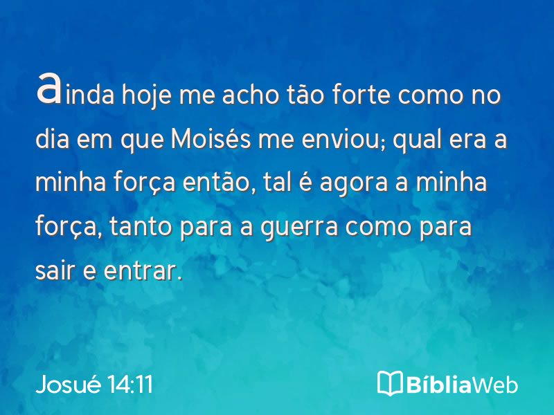 Josué 14:11 em imagem para compartilhar
