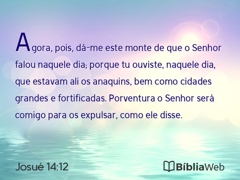 Josué 14:12 em imagem para compartilhar