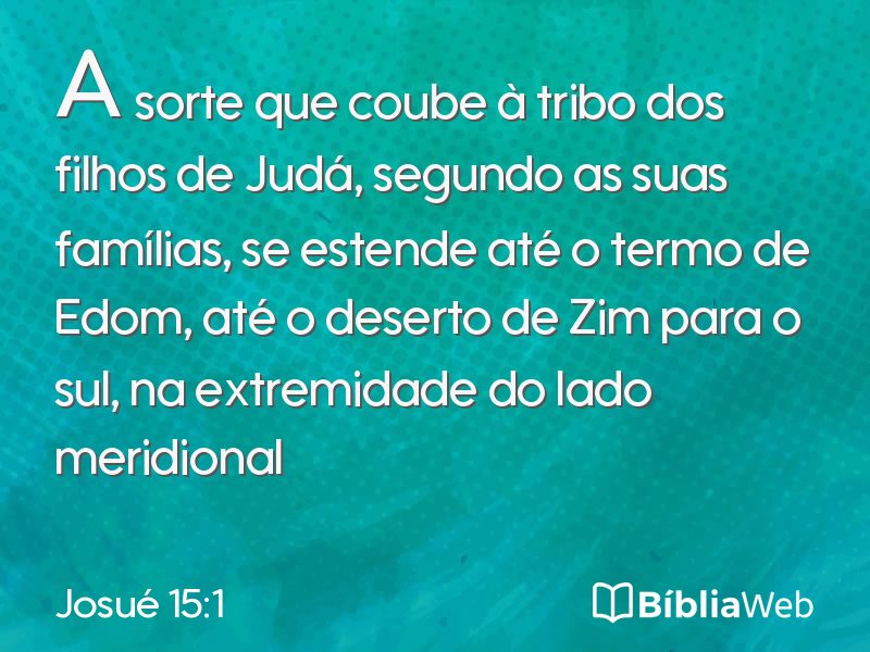 Josué 15:1 em imagem para compartilhar