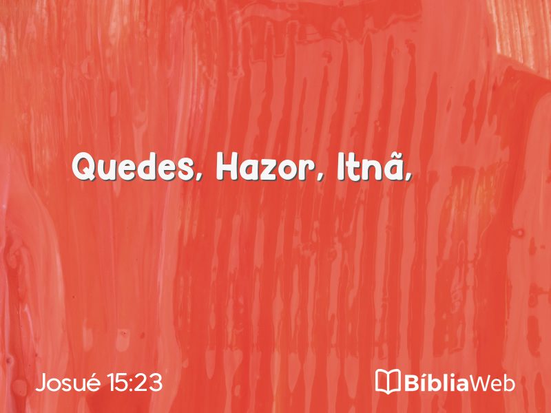 Josué 15:23 em imagem para compartilhar