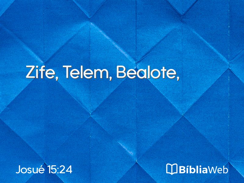 Josué 15:24 em imagem para compartilhar