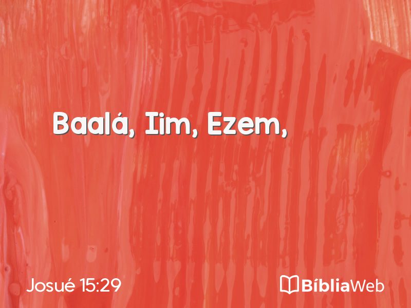 Josué 15:29 em imagem para compartilhar