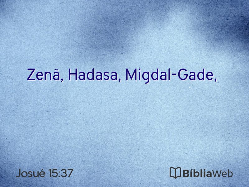 Josué 15:37 em imagem para compartilhar