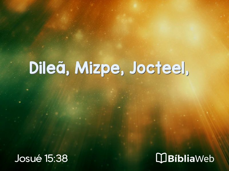 Josué 15:38 em imagem para compartilhar