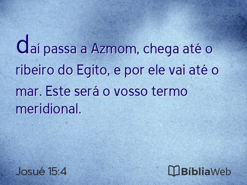 Josué 15:4 em imagem para compartilhar