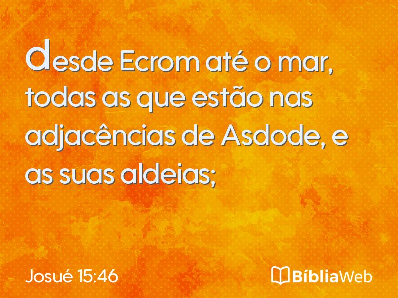 Josué 15:46 em imagem para compartilhar