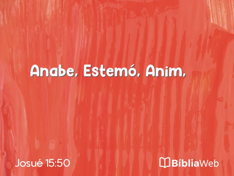 Josué 15:50 em imagem para compartilhar