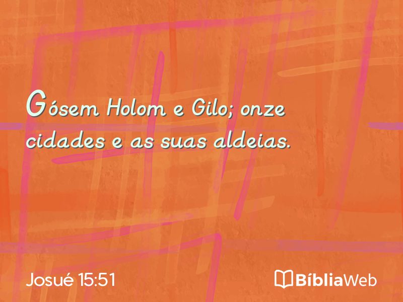Josué 15:51 em imagem para compartilhar