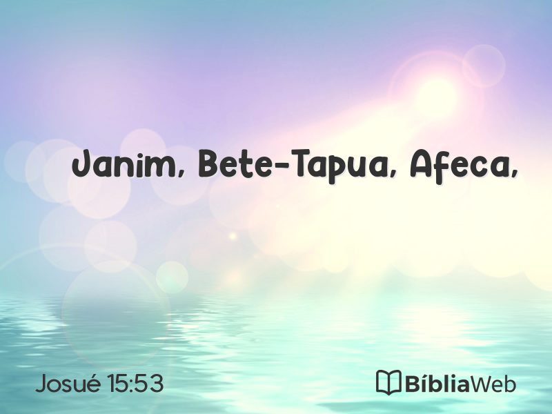 Josué 15:53 em imagem para compartilhar