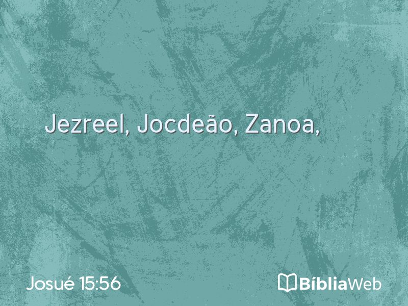 Josué 15:56 em imagem para compartilhar