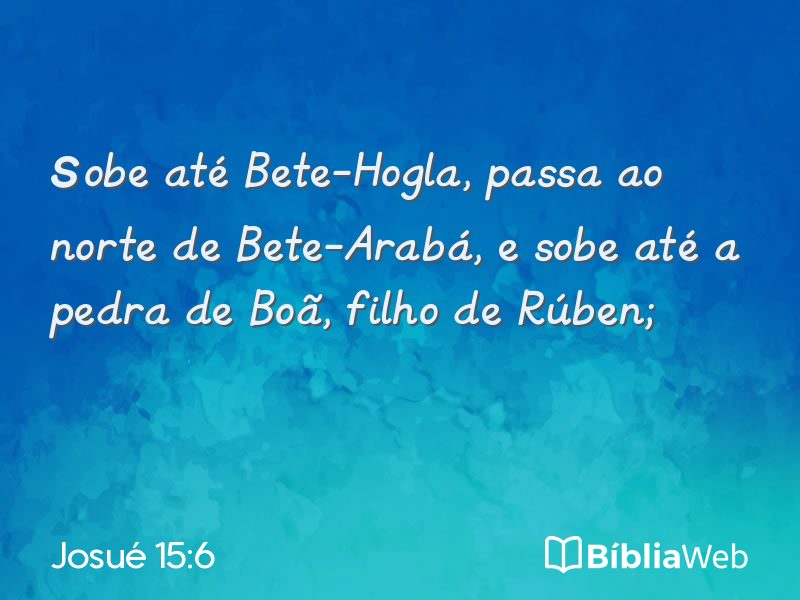 Josué 15:6 em imagem para compartilhar