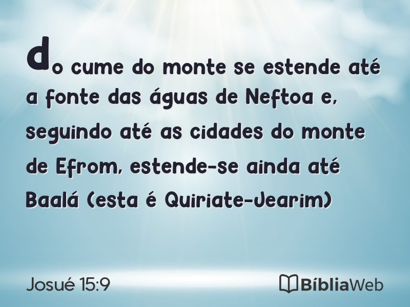 Josué 15:9 em imagem para compartilhar