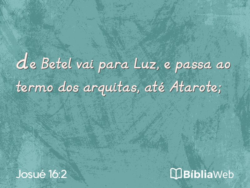 Josué 16:2 em imagem para compartilhar