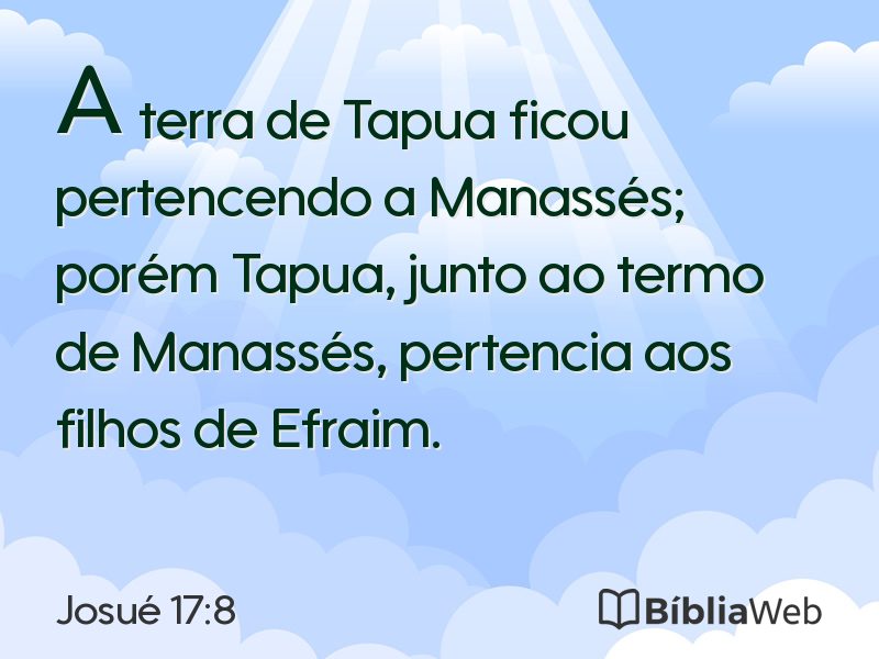 Josué 17:8 em imagem para compartilhar