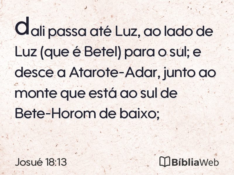 Josué 18:13 em imagem para compartilhar