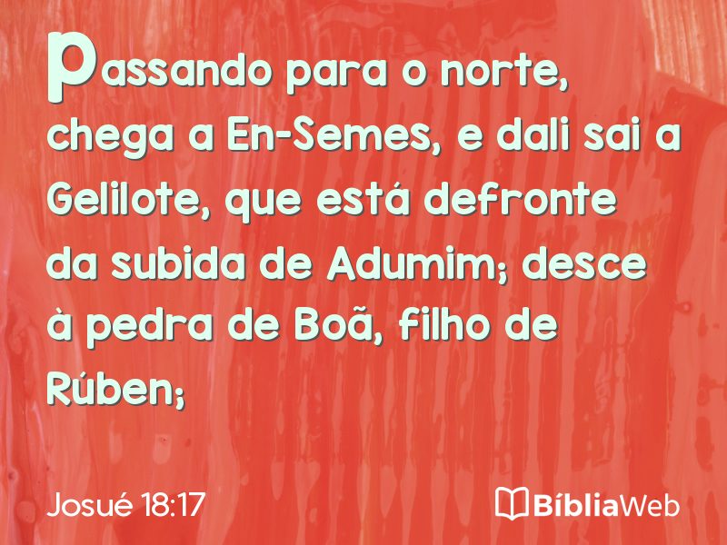 Josué 18:17 em imagem para compartilhar