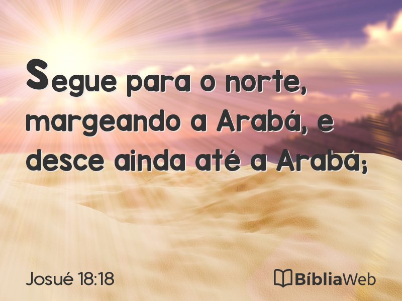 Josué 18:18 em imagem para compartilhar