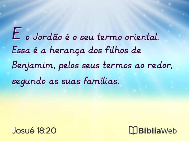 Josué 18:20 em imagem para compartilhar